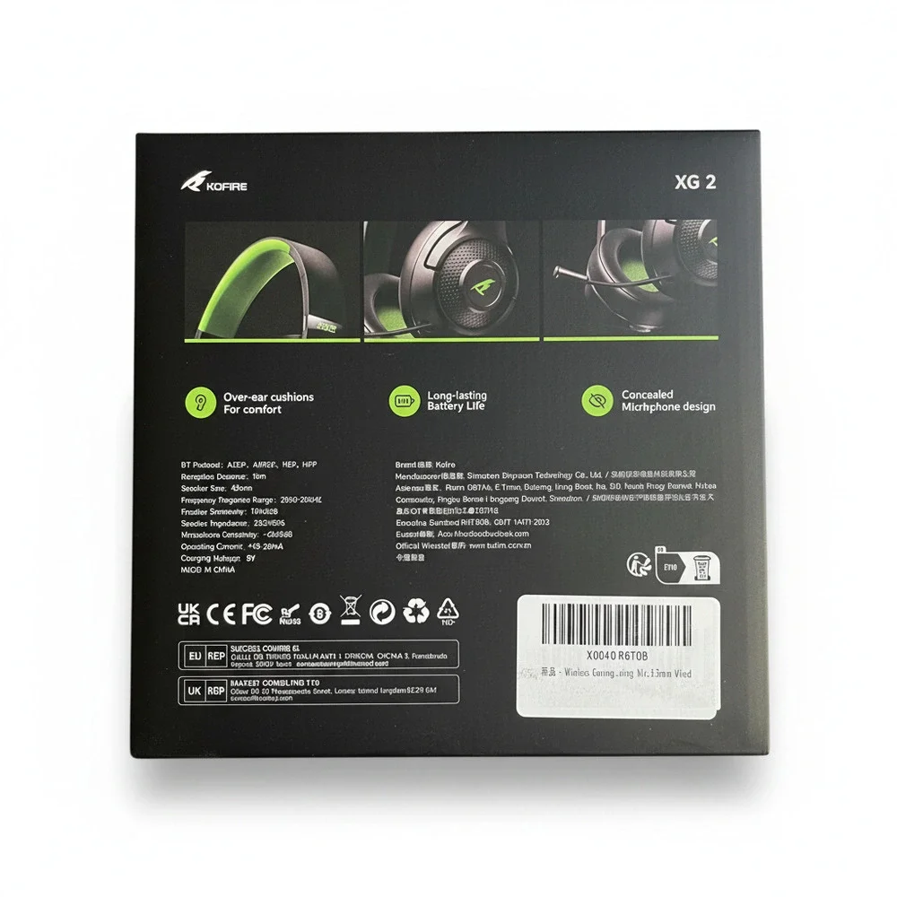 Kofire XG 2 Tri-Mode Wireless Gaming Headset (New/Open Box)